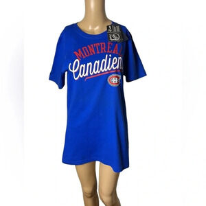 NHL FANATICS T Shirt ,  women SM or MED .Or youth XL. PTP 19”.Montreal Canadiens